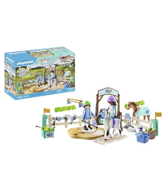 PLAYMOBIL 71637 Arene d'équitation, Horses of Waterfall, 67 pieces, Des 5 ans