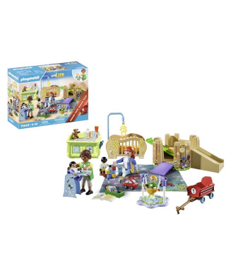 PLAYMOBIL - 71649 - Assistante maternelle bébé
