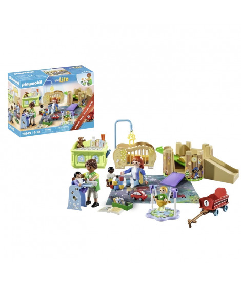 PLAYMOBIL - 71649 - Assistante maternelle bébé