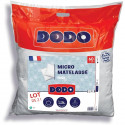 DODO - Lot de 2 oreillers - MICRO MATELASSE - 60 x 60 cm - Blanc