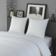 DODO - Lot de 2 oreillers - MICRO MATELASSE - 60 x 60 cm - Blanc