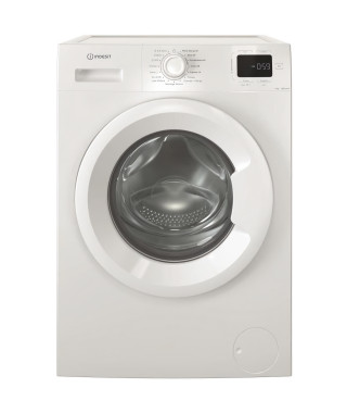 Lave-linge hublot INDESIT IM962MYTIMEFR MyTime - 9 kg - Induction - L60cm - 1200 trs/min - Classe A - Blanc