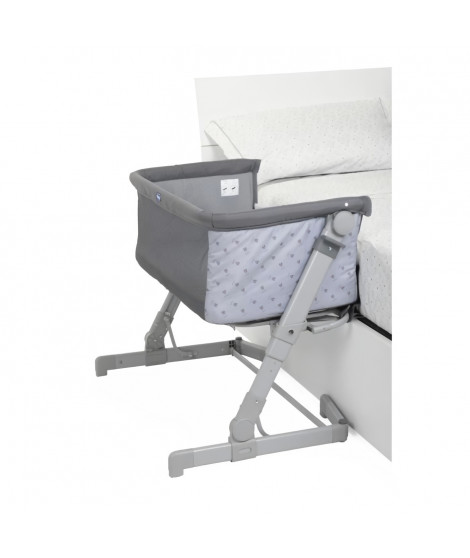Berceau cododo CHICCO Next2Me GO - Compact - Pliable - Inclinable - 6 Niveaux de hauteur - Gris foncé