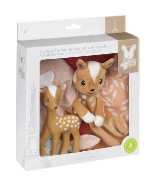 Coffret naissance - SOPHIE LA GIRAFE - Doudou Fanfan + Fanfan