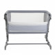 Berceau cododo CHICCO Next2Me GO - Compact - Pliable - Inclinable - 6 Niveaux de hauteur - Gris clair