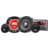 MTX TX650S Haut-parleurs voiture Kit 13cm 2 voies 80W RMS 4O Châssis alu Tweeters néodyme dôme soie Membrane pulpe célulose