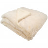 Couverture doublée - DOMIVA - Ultra douce et chaude - 75 x 100 cm - Creme