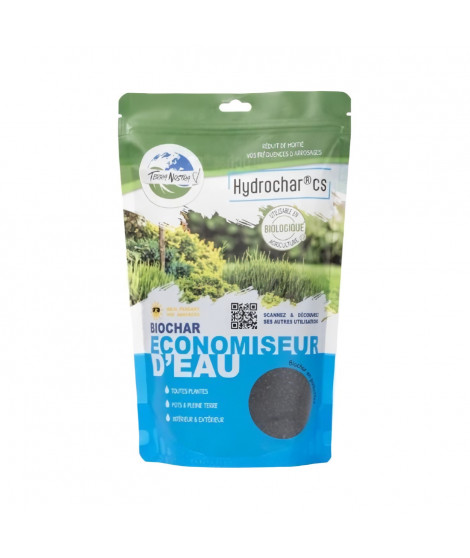 Rétenteur d'eau Hydrochar CS - TERRA NOSTRA - 162334 - Economie d'eau pour plantes - Sachet 300g