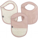 Lot x3 bavoirs - DOMIVA - 0-6 mois - Gaze de coton - Vieux rose