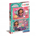 Puzzle - CLEMENTONI - Gabby s Dollhouse - 2 x 20 pieces - Pour enfants a partir de 3 ans - Theme dessins animés