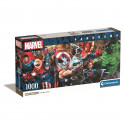 CLEMENTONI - Compact 1000 pieces Panorama - Marvel, The Avengers