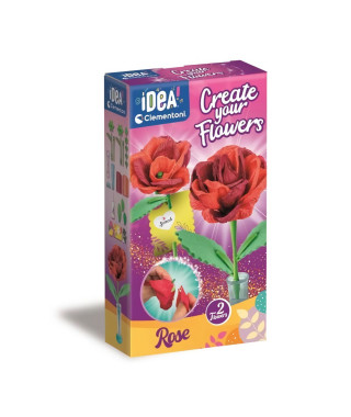 CLEMENTONI - Crée tes fleurs - Rose