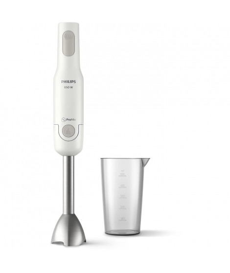 Mixeur plongeant ProMix - PHILIPS - HR2534/00 - 650 W - 1 vitesse - Blanc