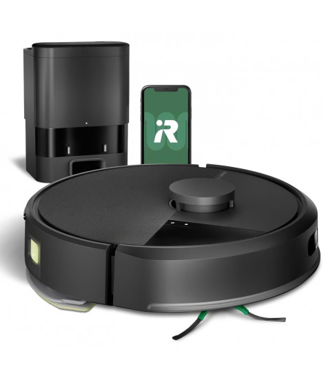 Aspirateur robot laveur - IROBOT Roomba 105 Combo + Autoempty - 2h - 7000 Pa - 400 ml - Noir