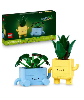 LEGO Botanicals 10349 Petites Plantes Souriantes - Jeu de construction pour fille, 9 ans
