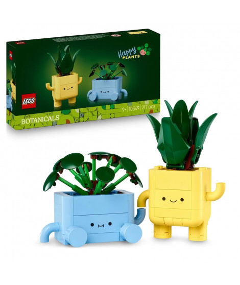 LEGO Botanicals 10349 Petites Plantes Souriantes - Jeu de construction pour fille, 9 ans