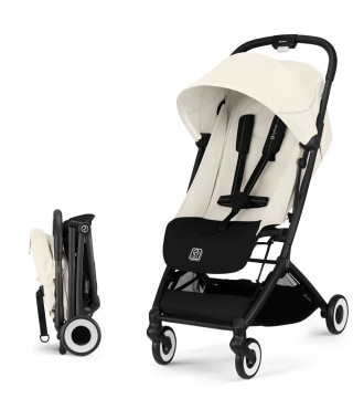 CYBEX - Poussette ultra compacte et confortable - ORFEO - 4 roues - Canvas White