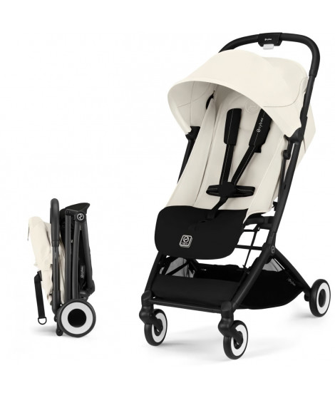 CYBEX - Poussette ultra compacte et confortable - ORFEO - 4 roues - Canvas White
