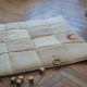 Tapis d'éveil - DOMIVA - Honey Moon - Patchwork - Anneau en bois et lune décorative
