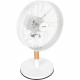 Ventilateur de bureau - SENCOR - SFE 3080WH - 3 vitesses - Oscillation 80° - Design métal et bois