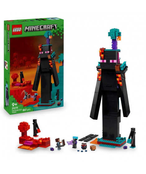 LEGO Minecraft 21279 La Tour De l'Enderman - Jeu De Construction Pour Garçon Des 9 Ans