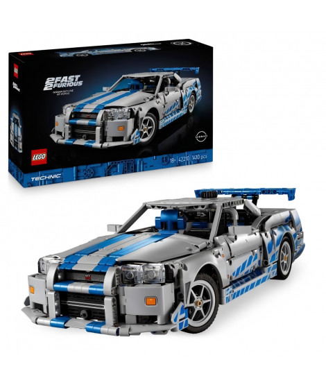LEGO Technic 42210 Voiture Nissan Skyline GT-R (R34) 2 Fast 2 Furious - Set pour Adulte