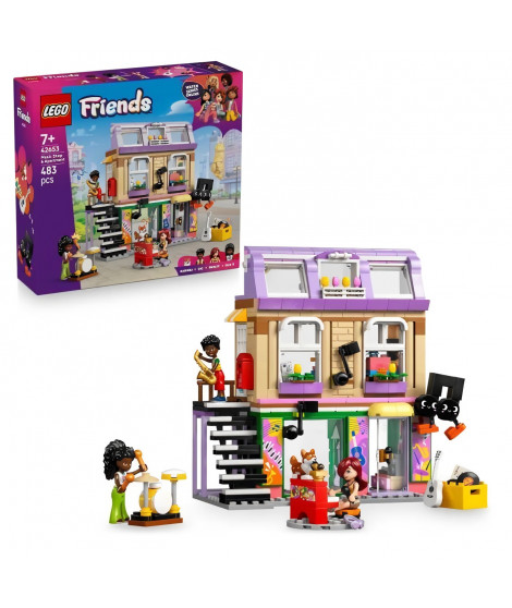 LEGO Friends 42653 Le Magasin de Musique et l'Appartement - Jeu pour Fille des 7 Ans