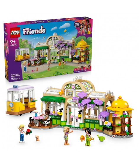 LEGO Friends 42671 Café des Plantes et Kiosque a Fleurs - Jeu de Construction Fille 9 Ans