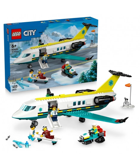 LEGO City 60465 L'Ambulance de Secours Aérienne - Jeu de Construction Garçon des 6 ans