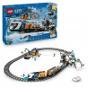 LEGO City 60470 Le Train Express des Explorateurs en Arctique - Jeu pour Garçon des 7 ans