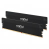 CRUCIAL Memoire RAM PRO DDR5 - 6400 MHZ - 32GB Kit (16GBx2 - OC Gaming Memory Black - CP2K16G64C38U5B