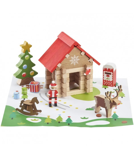 La cabane du Pere Noël - Jeu de construction - JEUJURA - 60 pieces
