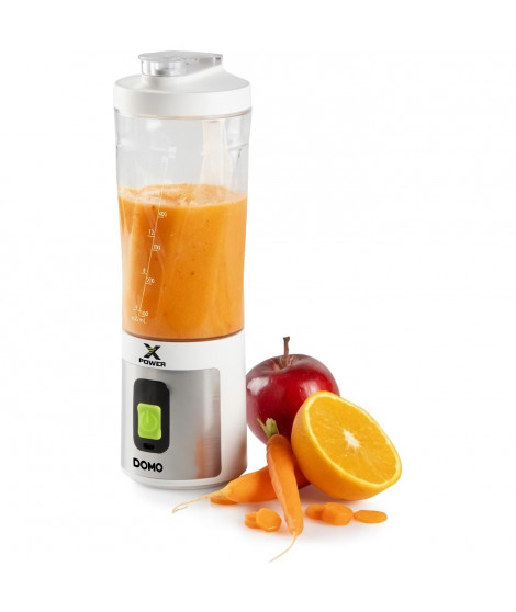 Blender portable sans fil - DOMO - DO752BL - XPOWER - 120 W - 600 ml - Blanc