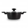 Faitout - MENASTYL - 6020646 - En alumimium forgé - 20 cm - Noir - Tous feux dont induction