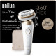 Épilateur - BRAUN - Silk Epil 9-011 3D - Tete flexible - Technologie Wet & Dry - 40 pincettes MicroGrip