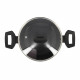 Faitout - MENASTYL - 6020646 - En alumimium forgé - 20 cm - Noir - Tous feux dont induction