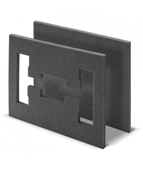 Insert en mousse - TOOD - 2 pieces - Pour coffret professionnel - Emboîtable - 40x30x4 cm