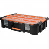 Mallette organiseur - TOOD - 12 godets amovibles - Couvercle transparent - 53x37x13 cm