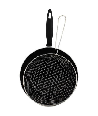 THEKITCHENETTE Poele a frire - Diametre 26cm - Noir