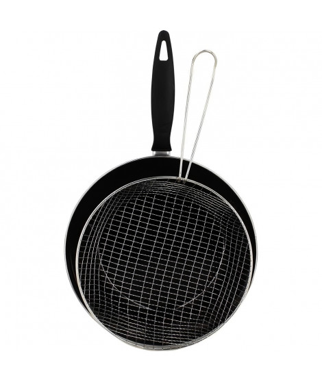 THEKITCHENETTE Poele a frire - Diametre 26cm - Noir