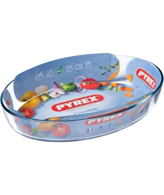 PYREX - ESSENTIALS - Plat a four ovale en verre 35*24 cm