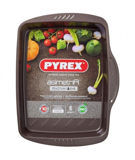 Plat a four - PYREX - 1452053 - Rectangulaire - En acier - 35 x 27 cm