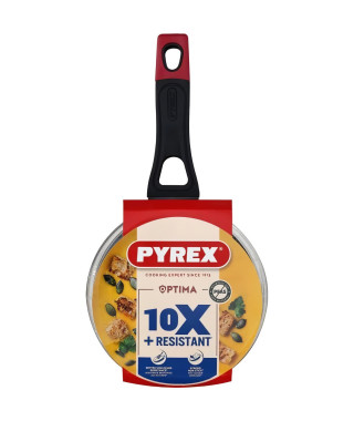 Casserole + couvercle - PYREX - 1455030 - Antiadhésif - 16 cm - Sans PFAS