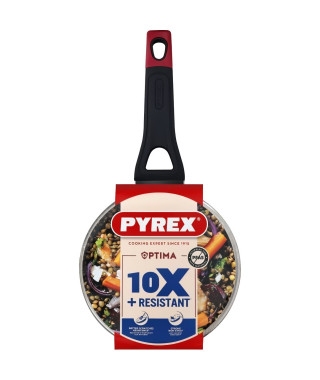 Casserole + couvercle - PYREX - 1455031 - Antiadhésif - 18 cm - Sans PFAS