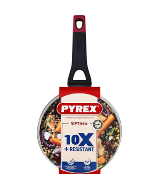 Casserole + couvercle - PYREX - 1455032 - Antiadhésif - 20 cm - Sans PFAS