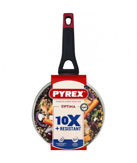 Casserole + couvercle - PYREX - 1455032 - Antiadhésif - 20 cm - Sans PFAS