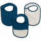 Lot x3 bavoirs - DOMIVA - 0-6 mois - Gaze de coton - Indigo