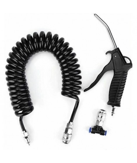 Pistolet soufflette - HTC EQUIPEMENT - Air professionnel - Tuyau 5 M - 13 KG/ cm2
