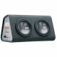 Caisson de grave - MTX AUDIO - Actif reflex avec double subwoofers 20cm - Ampli Classe-D 240Wrms - Filtre actif - Télécommande