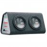 Caisson de grave - MTX AUDIO - Actif reflex avec double subwoofers 20cm - Ampli Classe-D 240Wrms - Filtre actif - Télécommande